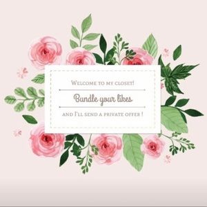 🌷BUNDLE YOUR LIKES FOR PRIVATE OFFER🌻